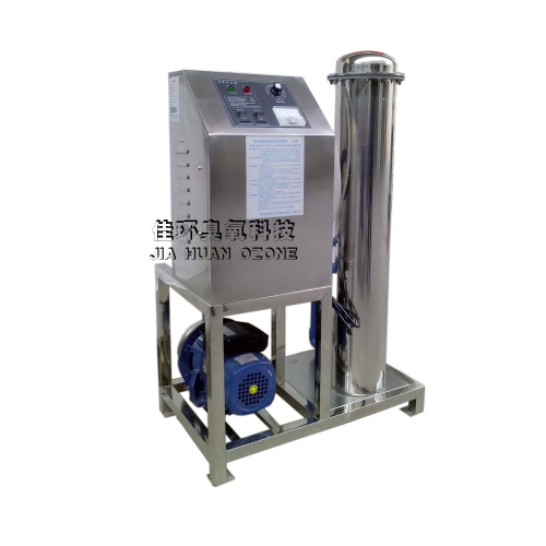HY-S-01臭氧水生成器  HY-S系列臭氧水成生器是我公司最新研發(fā)的新型產(chǎn)品，對于臭氧水的處理量從小到大都可以設(shè)計裝機(jī)，產(chǎn)品利用增壓原理，將臭氧分子吸入混合系統(tǒng)進(jìn)行加壓混合，從